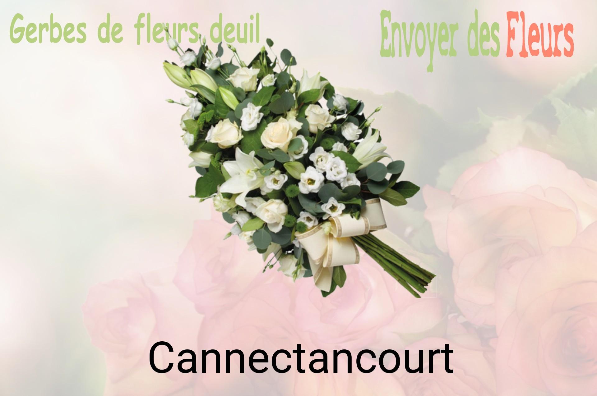 Gerbe de fleurs de deuil livrée à Cannectancourt